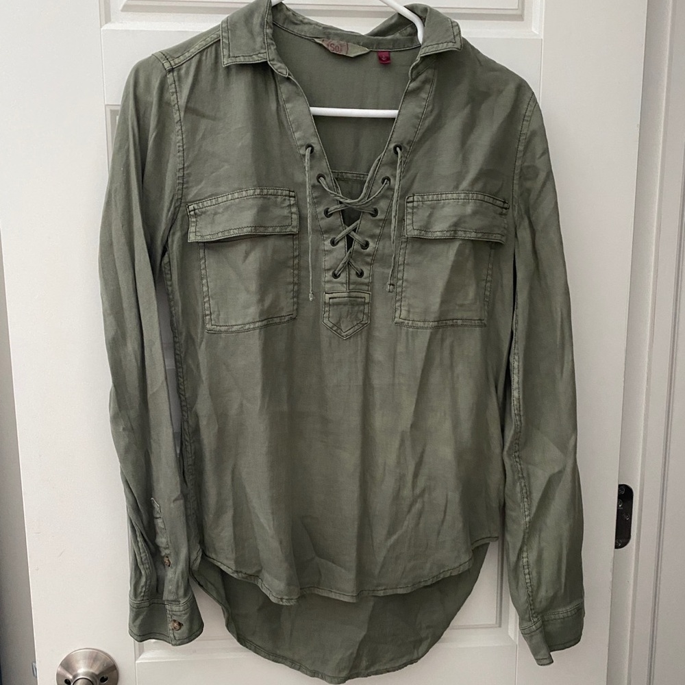 Army green top